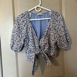 Small Abercrombie Tie-Front Top